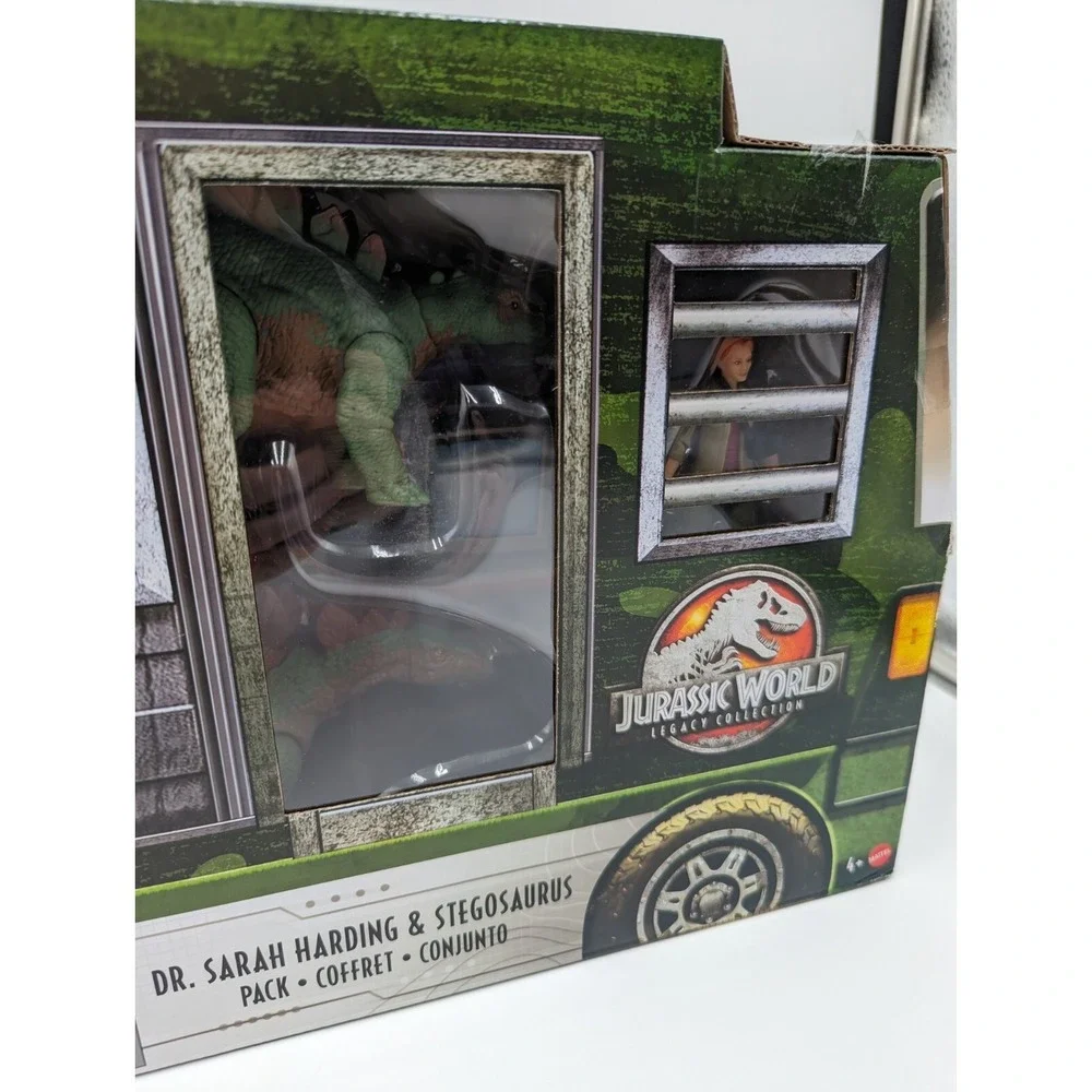 Jurassic World Legacy Dr. Sarah Harding & Stegosaurus Figure New With Box